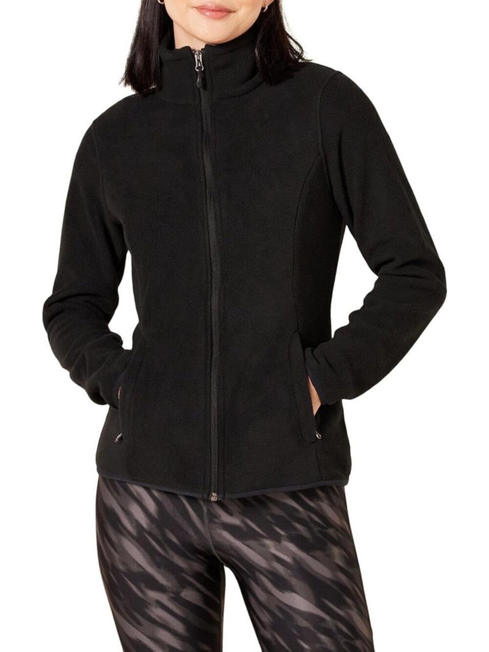 Cozy Women's Classic-Fit Full-Zip Polar Fleece Jacket, Plus Size Outerwear Coat